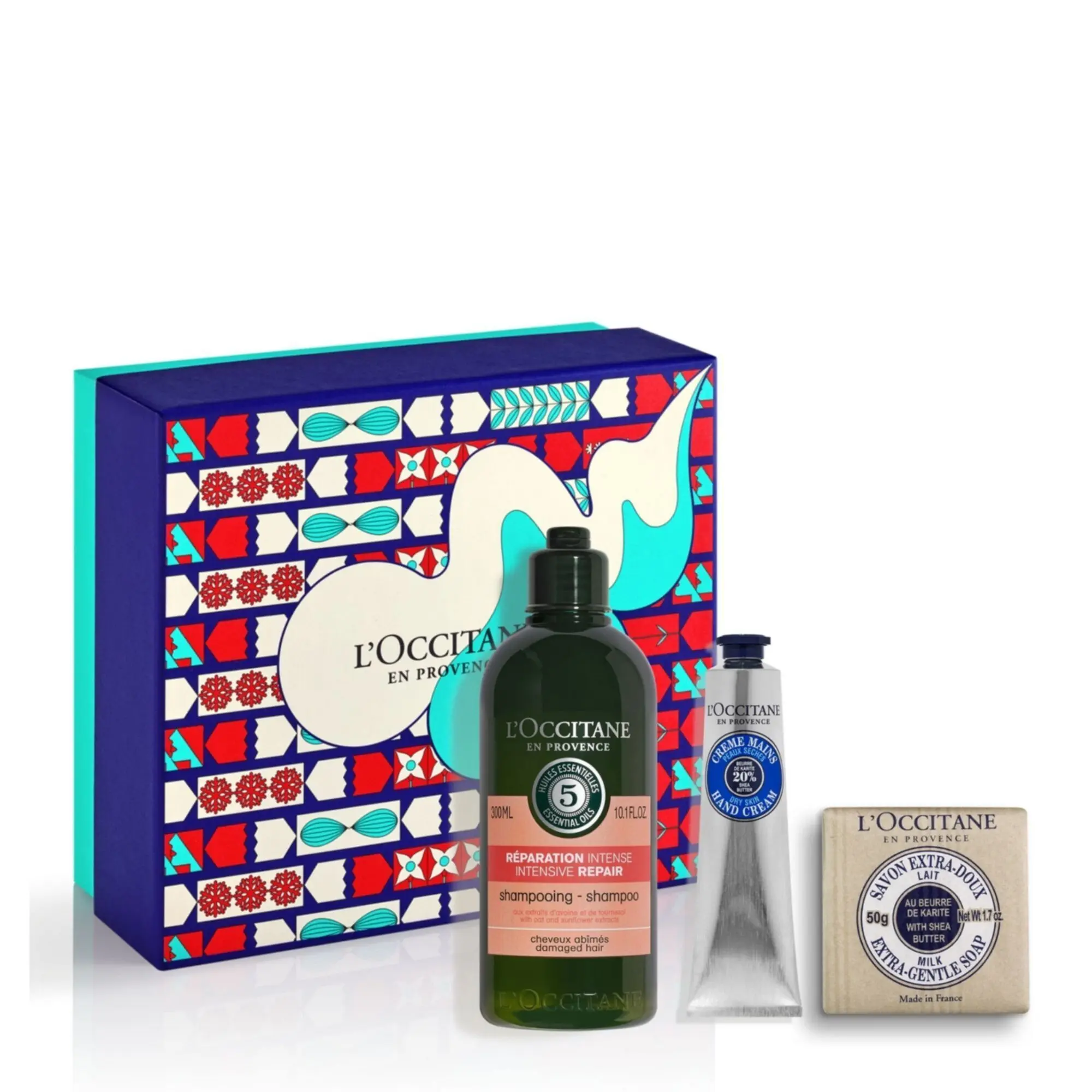 L'Occitane en Provence - Coffret Les Essentiels Shampoing, Savon & Crème Mains- Coffrets Soins