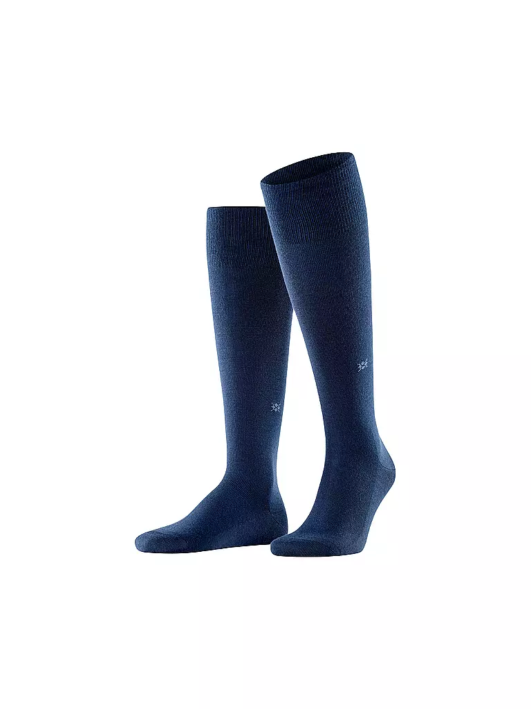 BURLINGTON Herren Kniestrümpfe LEEDS 40-46 marine dunkelblau