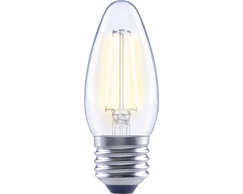 FLAIR LED kaarslamp, dimbaar, C35 E27/4W (40W), 470 lm, 2700 K, warm wit, helder