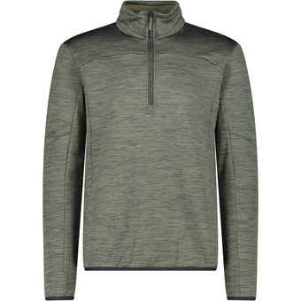 CMP Stretch Performance GridTech Langarmshirt Sage Mel Herren