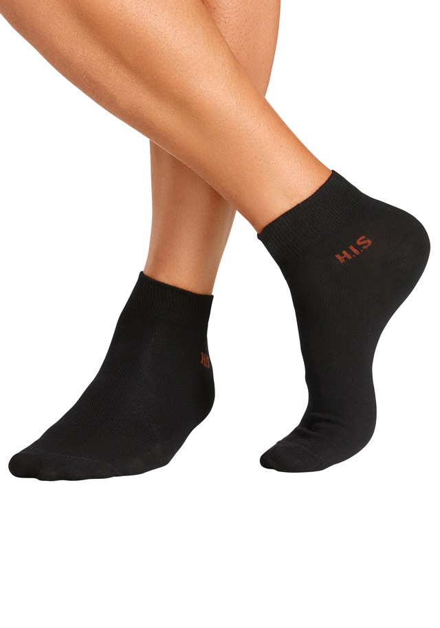 H.I.S Kurzsocken Packung, 10 Stk. tlg. mit farbigem Innenbund