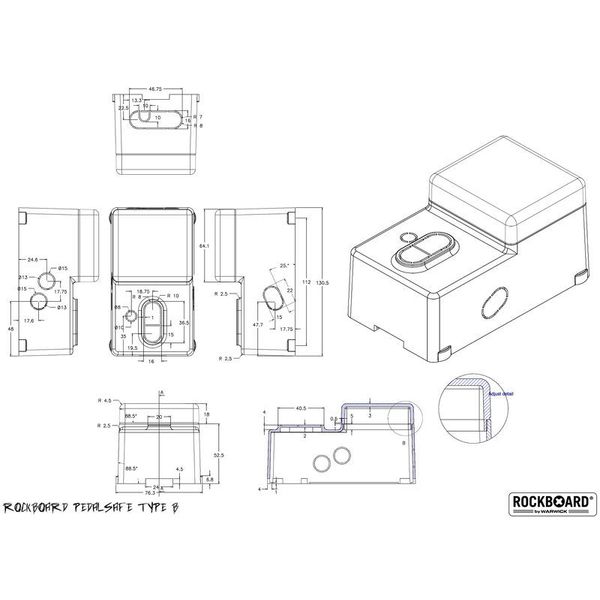 Rockboard Pedalsafe Type B RB-MP