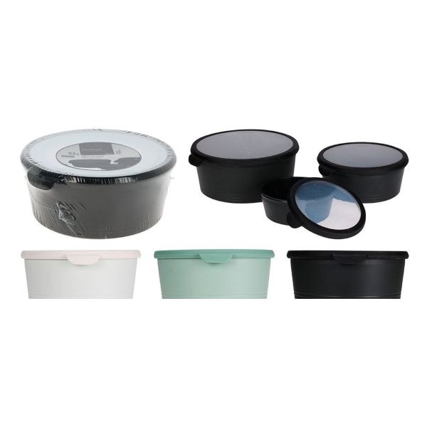 Lot de 3 boîtes avec couvercle