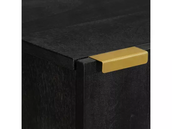 Armoire murale de salle de bain noir bois d'ingénierie