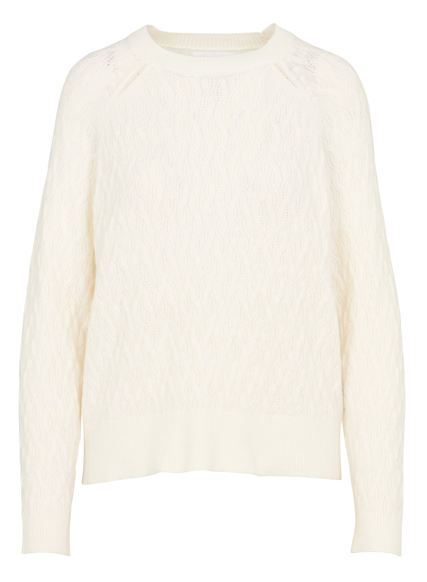 MARLAN - Pull droit en maille | Blanc