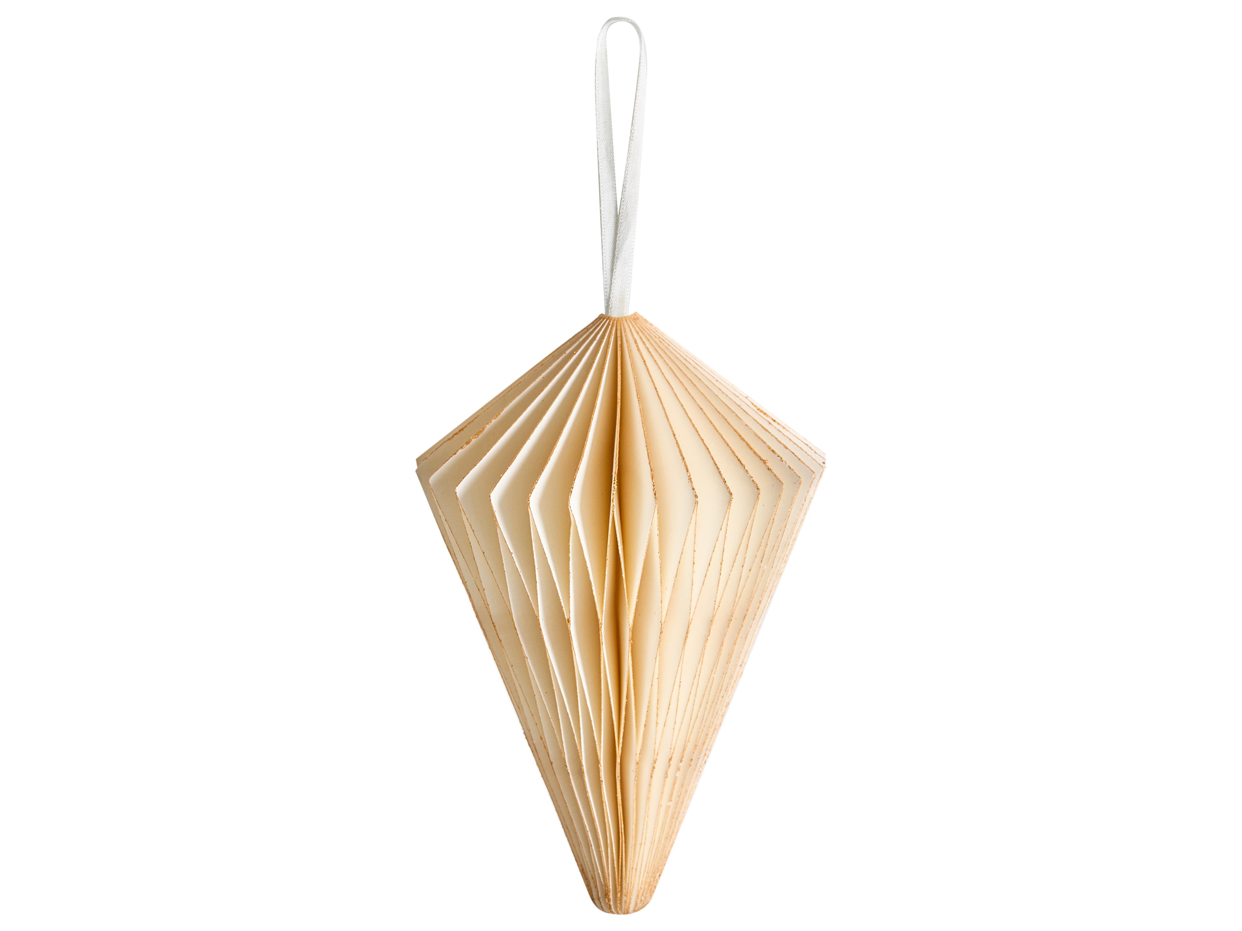 Set van 20 kerstornamenten JOLSTRA Papier Beige