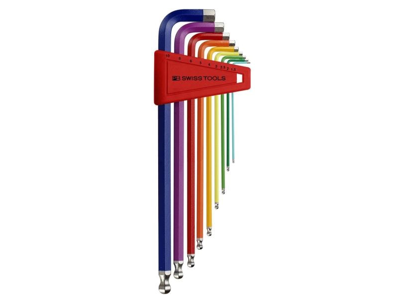 PB Swiss Tools Winkelschlüssel-Set 1.5-10 mm Innensechskant Set aus 9 Schlüsseln
