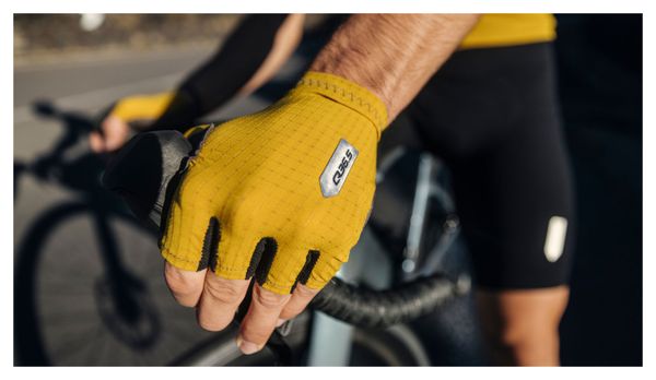 Gants Courts Q36.5 Pinstripe Jaune