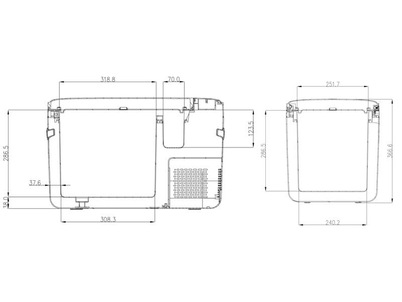 KOOR Kompressor-Kühlbox ARC 25 L Kühl- und Gefrierbox in einem