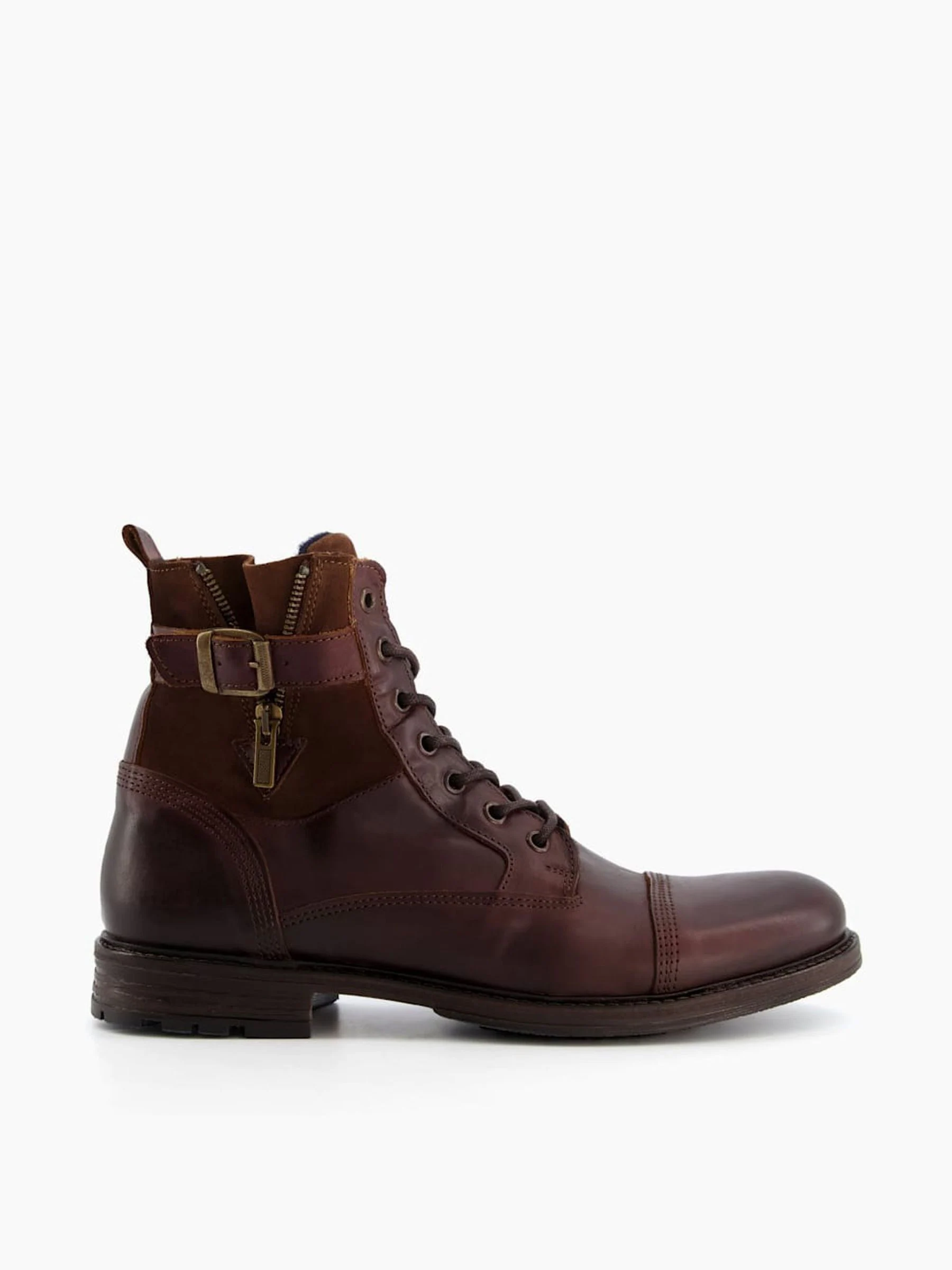 Bruin - Dune London casual Call enkellaarzen met gespdetail