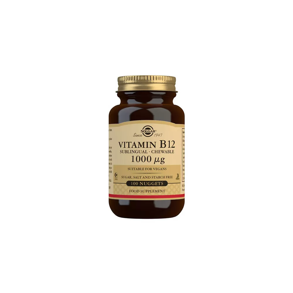 Solgar Vitamin B12, 1000 µg - 100 sugetabl.