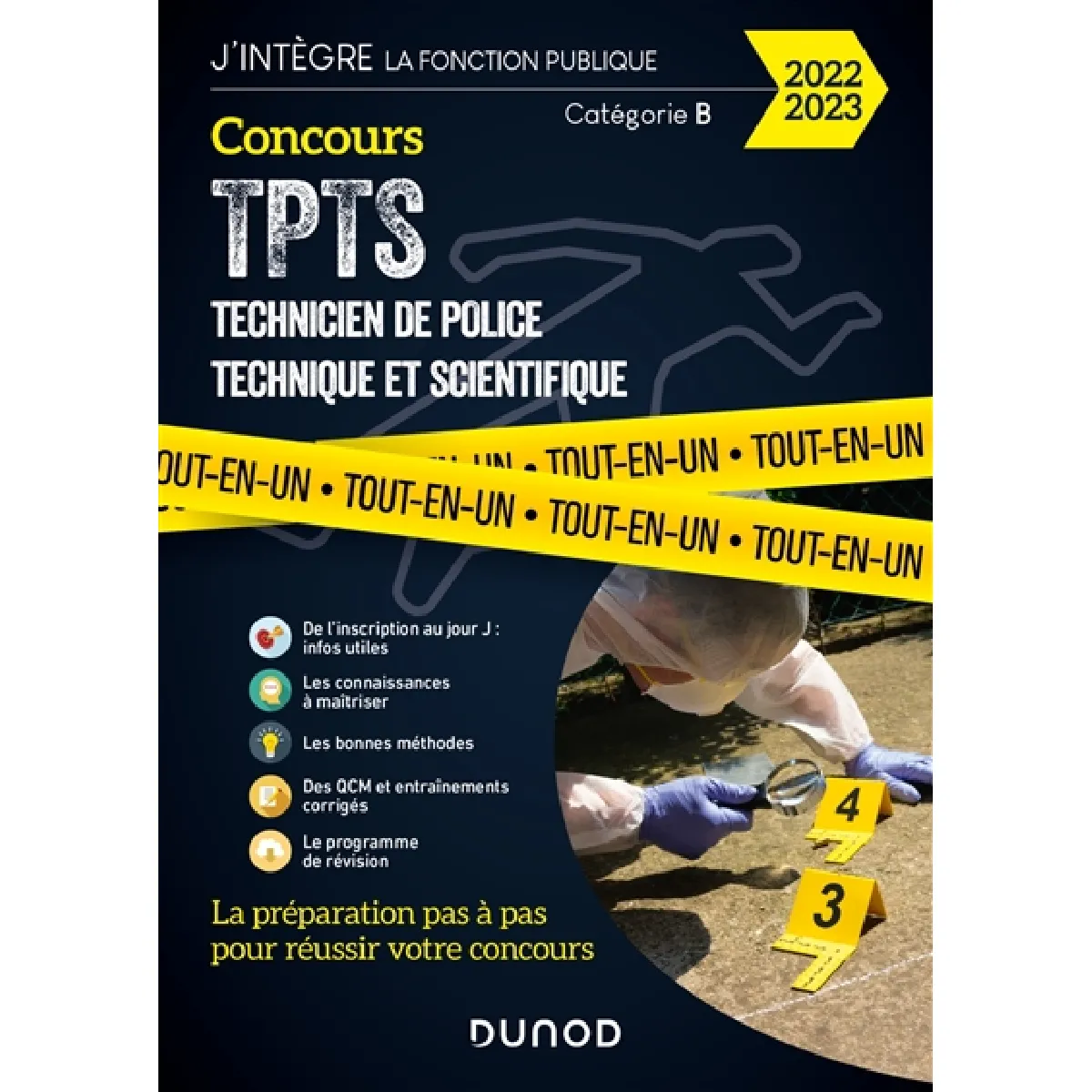 Concours TPTS, technicien police technique et scientifique : catégorie B : tout-en-un, 2022-2023 · Occasion