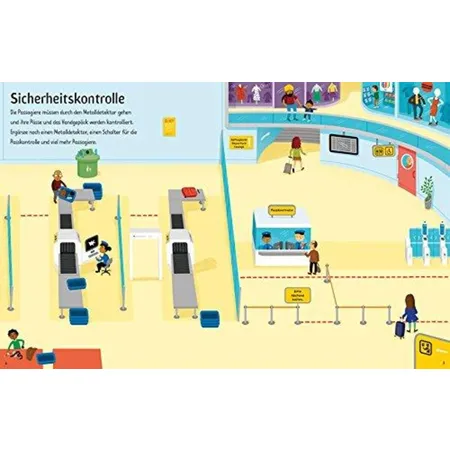 Usborne Verlag Mein erstes Stickerbuch: Am Flughafen