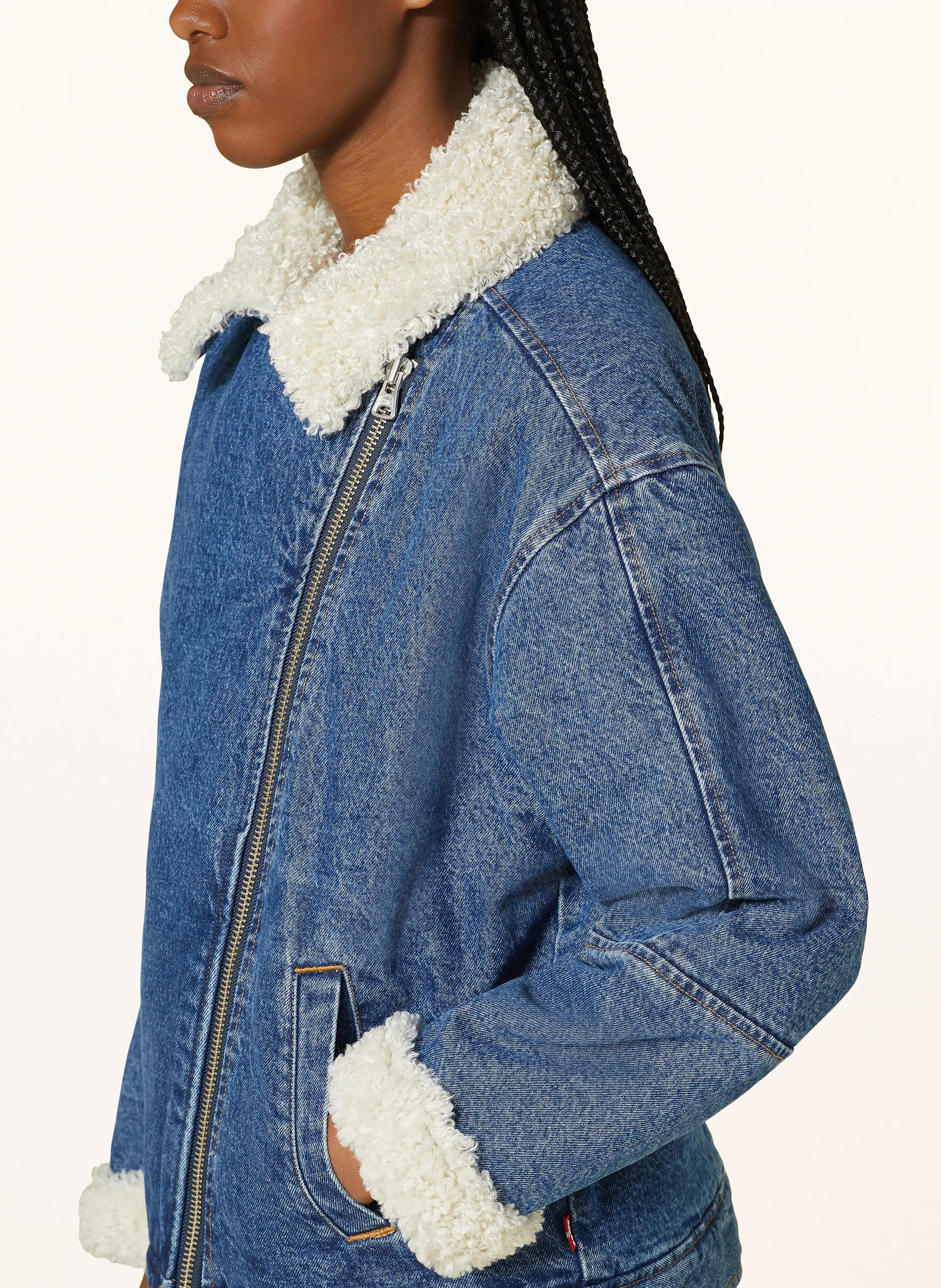 Levi's® Jeansjacke mit Teddyfell