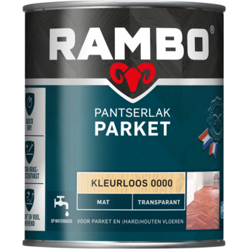 Rambo Pantserlak parket mat transparant kleurloos 750 ml