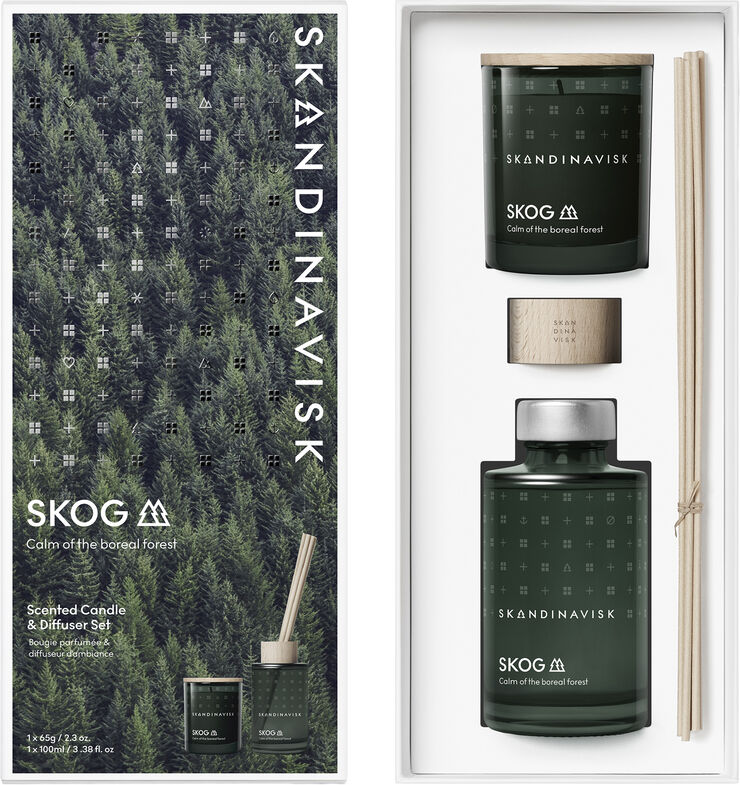 Skandinavisk SKOG Scented Candle & Diffuser Set