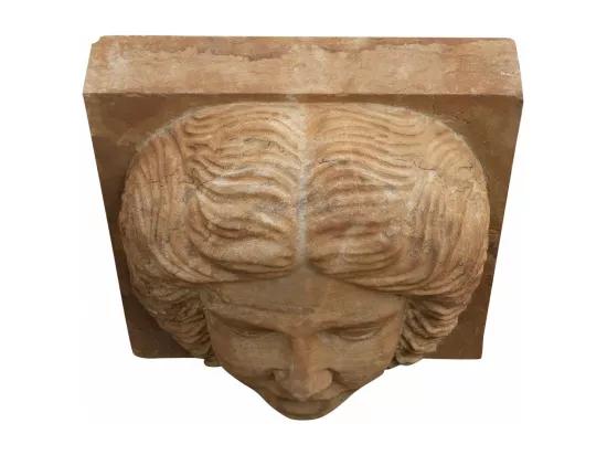 BISCOTTINI Fontaine - Mur en Pierre - Décorative - Fontaine de Jardin - Extérieur - Fontaine Murale - Décoration Murale - Décoration de Jardin - 40x21x40cm