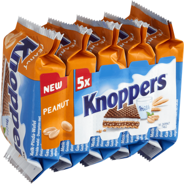 Knoppers Peanut Wafel 5 Stuks 125g