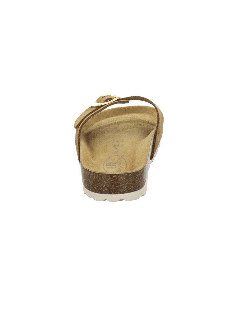 modische Pantoletten Damen cognac