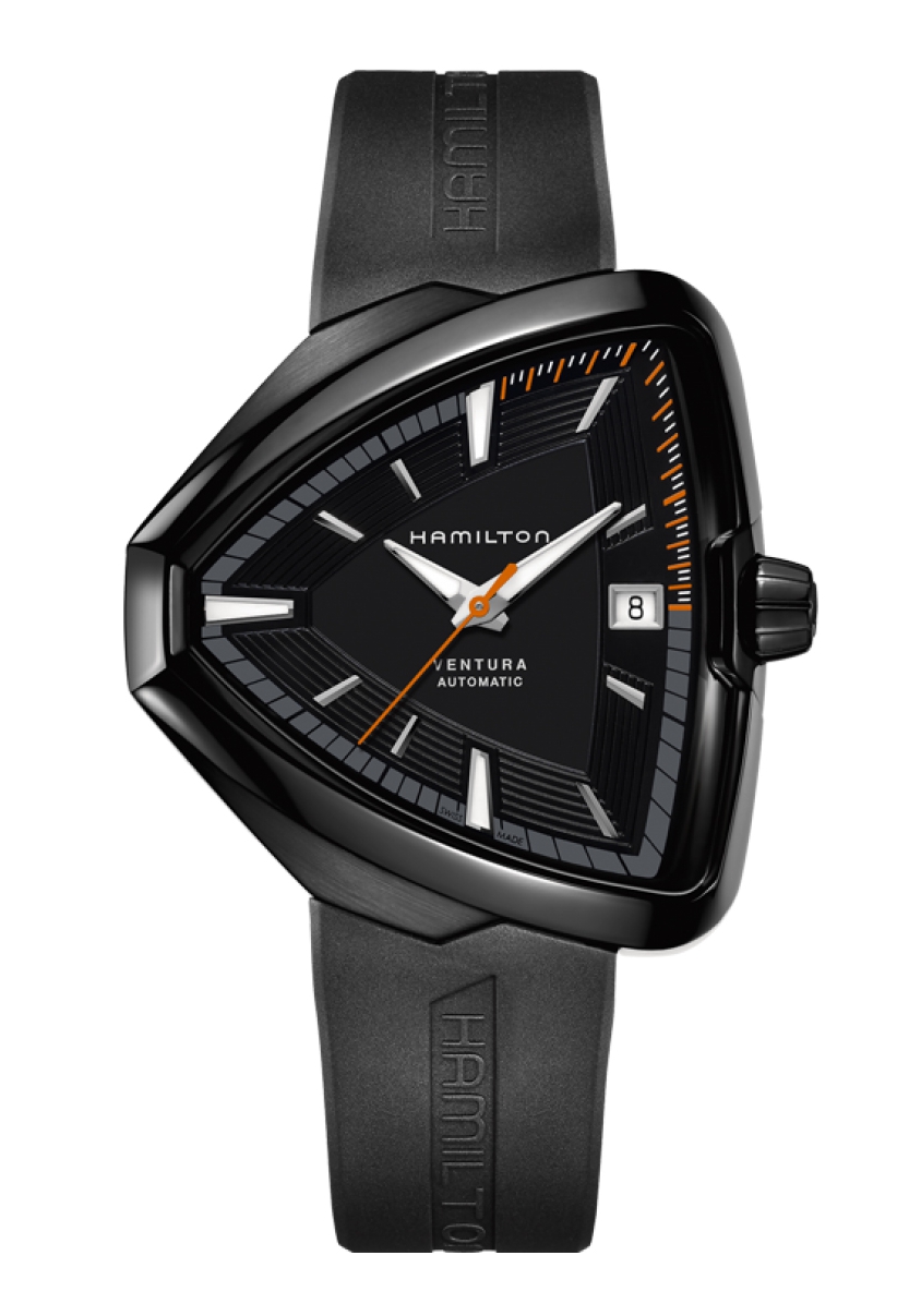 Hamilton Ventura Elvis 80 Automatikuhr Schwarz H24585331