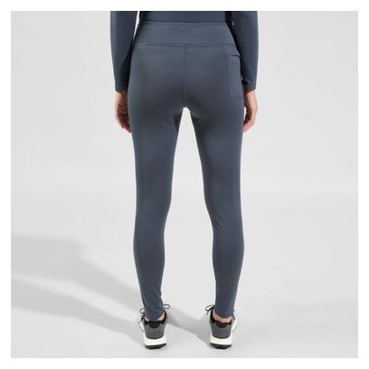 Collant Long Femme Odlo Essentials Warm Bleu