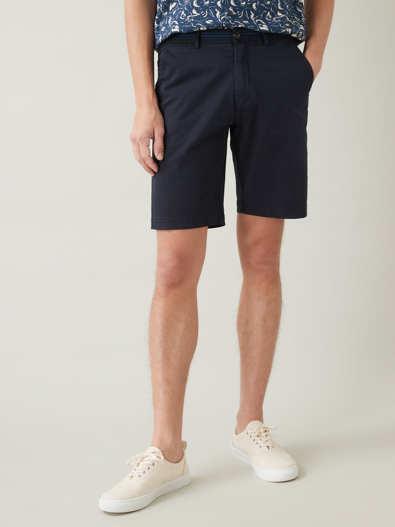 Bermuda droit homme coton stretch