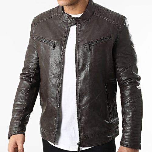 Veste Biker 5032 Marron