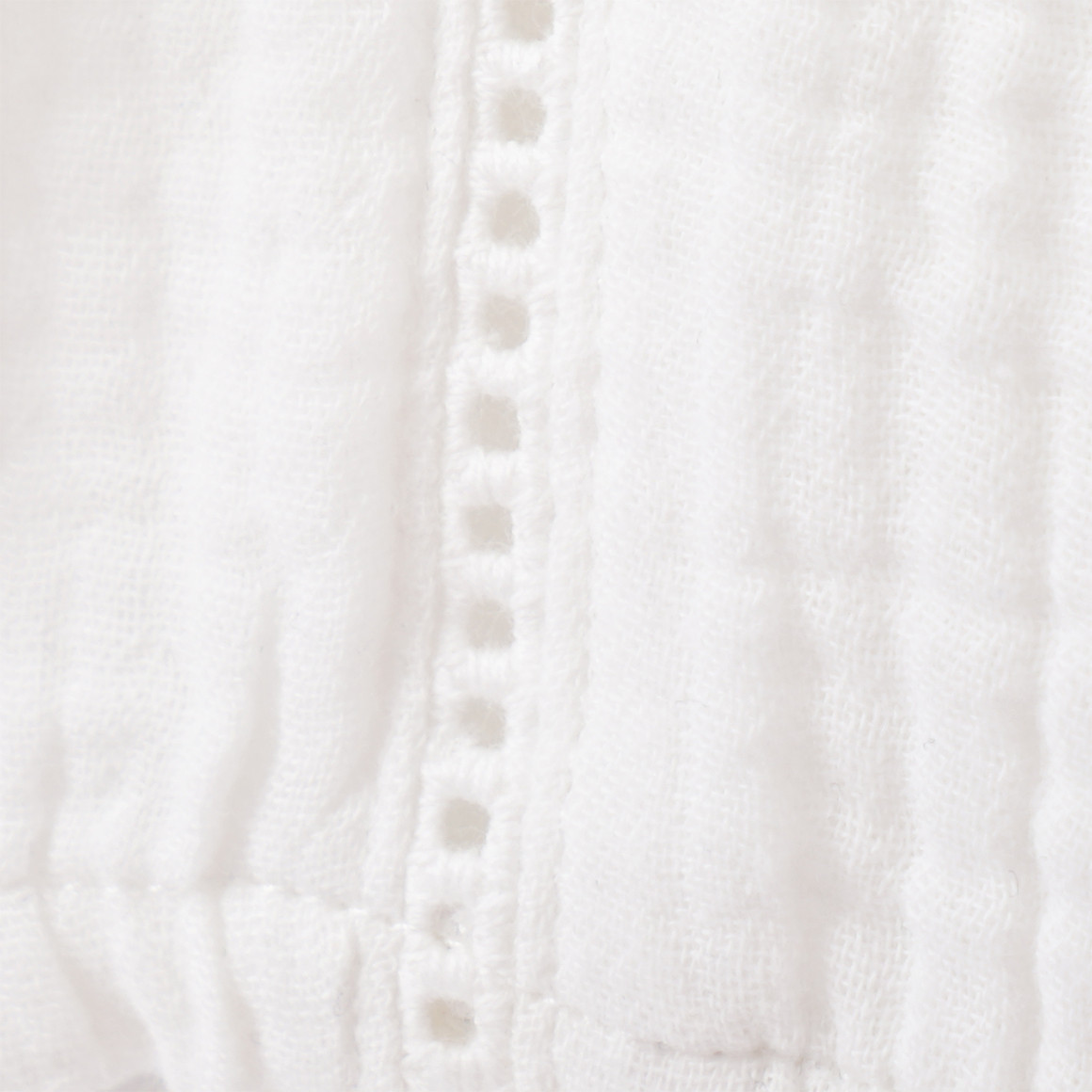Yigga Mädchen Musselin-Bluse mit Rüschen weiss