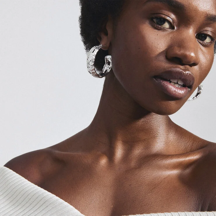 Pilgrim ELENI recycled earrings silver-plated Sølv