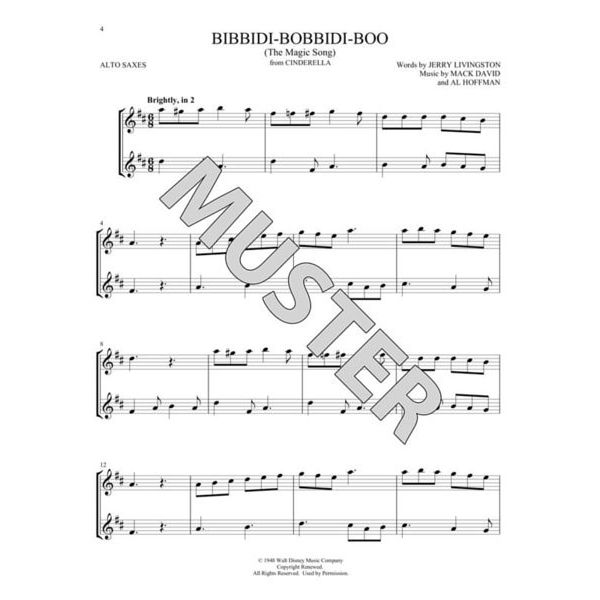 Hal Leonard Disney Songs For Two A-Sax