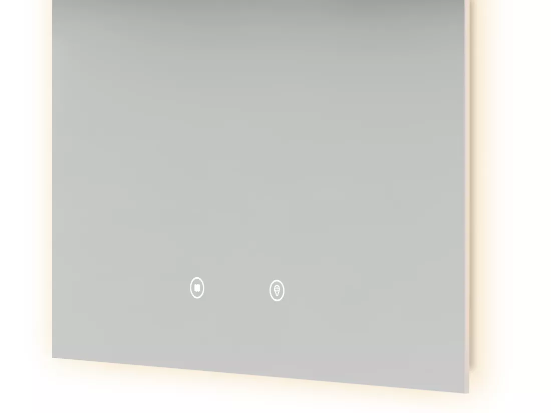 Miroir de salle de bain lumineux rectangulaire anti buée - 50 x 80 cm - MASUA