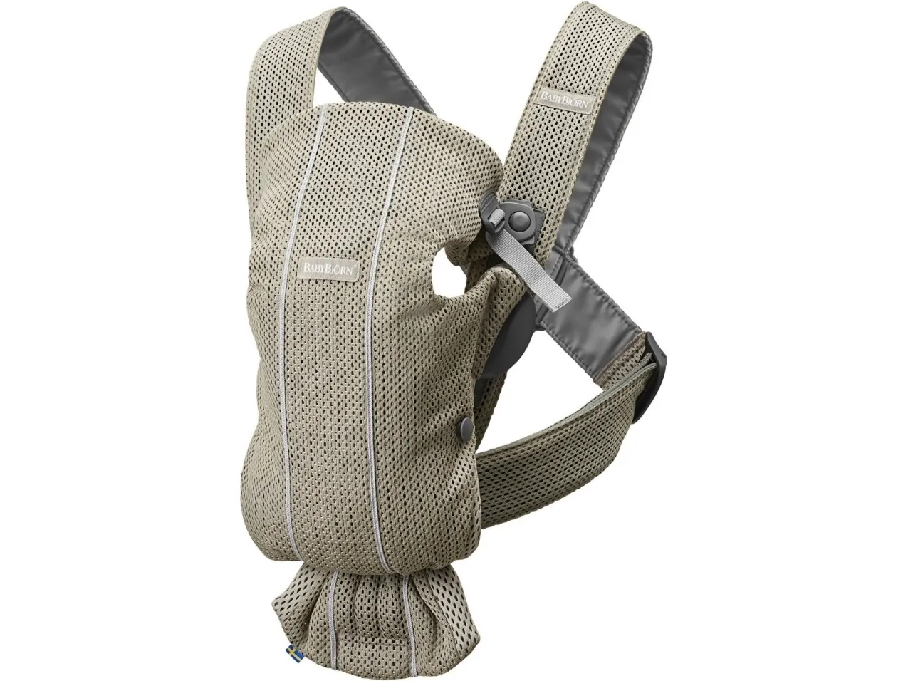 BabyBjorn 021002, Blød babysele, Dreng/Pige, 4,5 kg, Grå, Bomuld, Elastin, Stof, Polyester