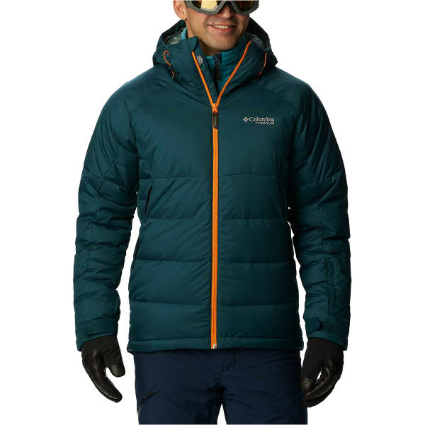 Veste de ski COLUMBIA ROARING FORK DOWN JACKET NIGHT WAVE/BRIGHT ORANGE POPS