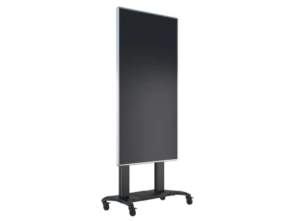 Multibrackets M Public Dual Pillar 180 HD - Vogn med hjul - for fladt panel - aluminium - sort - skærmstørrelse: 60