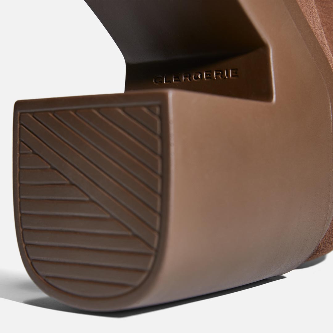 ANKLE BOOTS - NINA ankle boots, suede lambskin brown || OUTLET