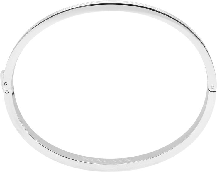 Nialaya Men's Silver Gentleman Bangle Silver