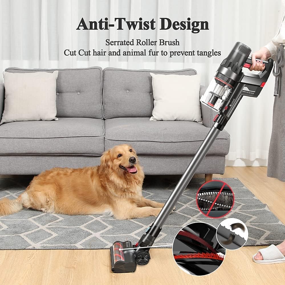 Proscenic P11 Akku Staubsauger, kabelloser Staubsauger, 30,000 Pa Starke Saugleistung, Betriebsdauer bis zu 53 Min