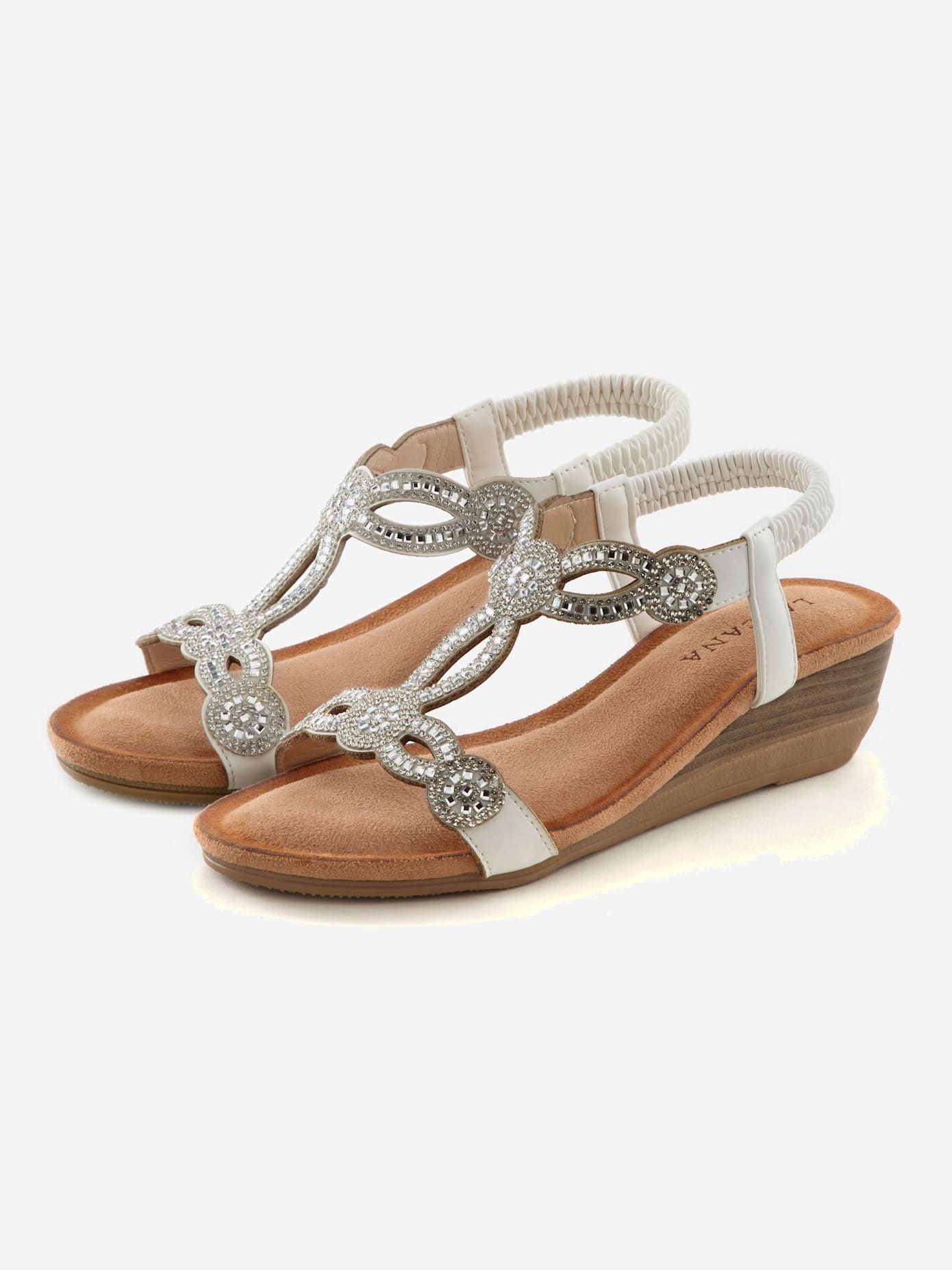 Sandales brides élastiques pour faciliter l'enfilage, confort optimal