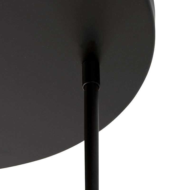 Moderne plafondlamp zwart 3-lichts - Facil