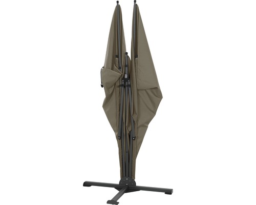 Ben privacyscherm 150 x 280 cm polyester grijs