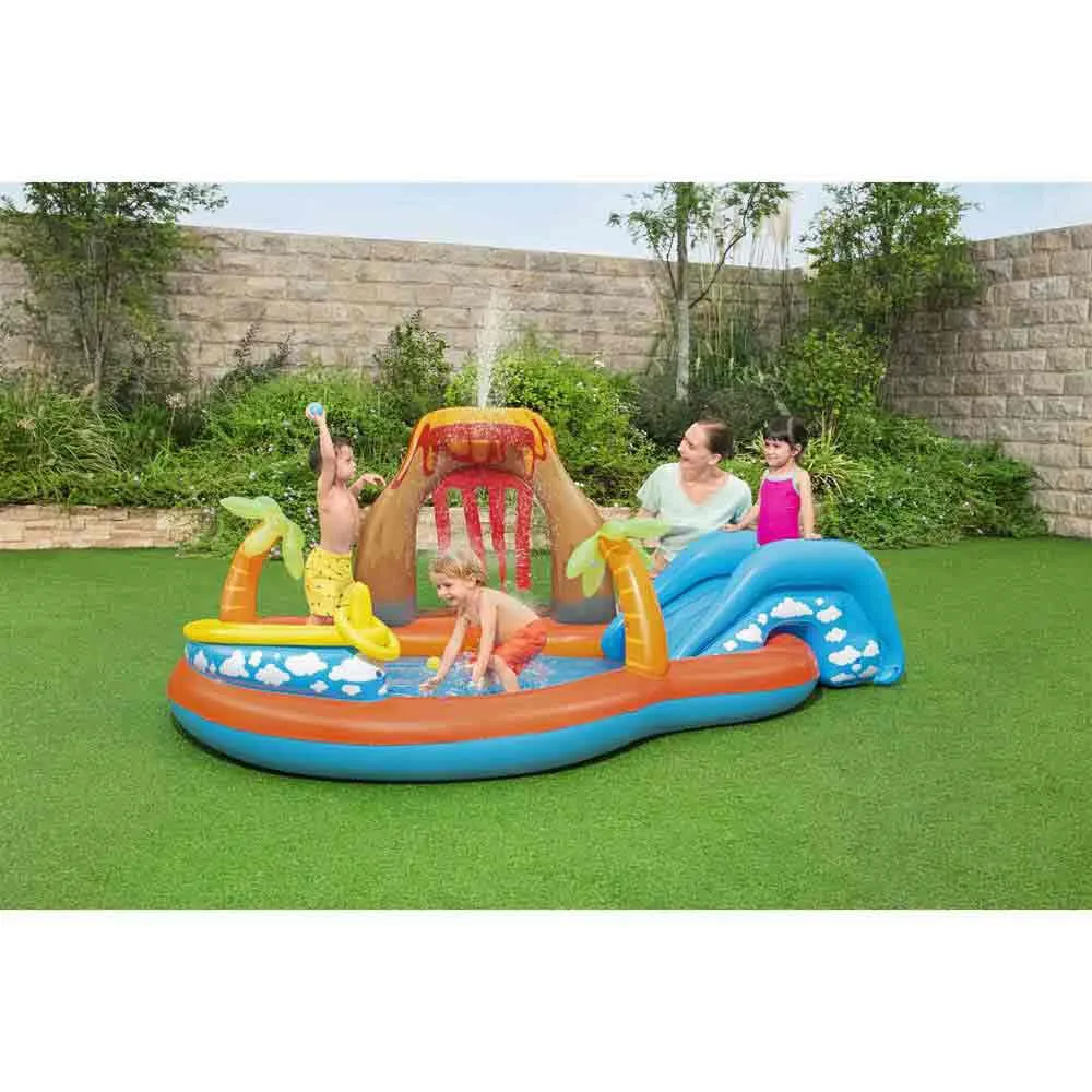 Bestway Lava Lagoon 265x265x104 cm Ovales aufblasbares Planschbecken