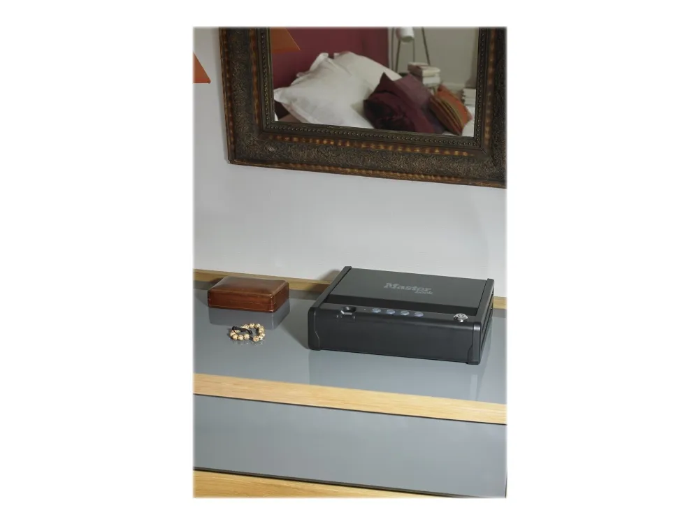 Master Lock No. MLD08EB - Pengeskab - solidt stål - sort