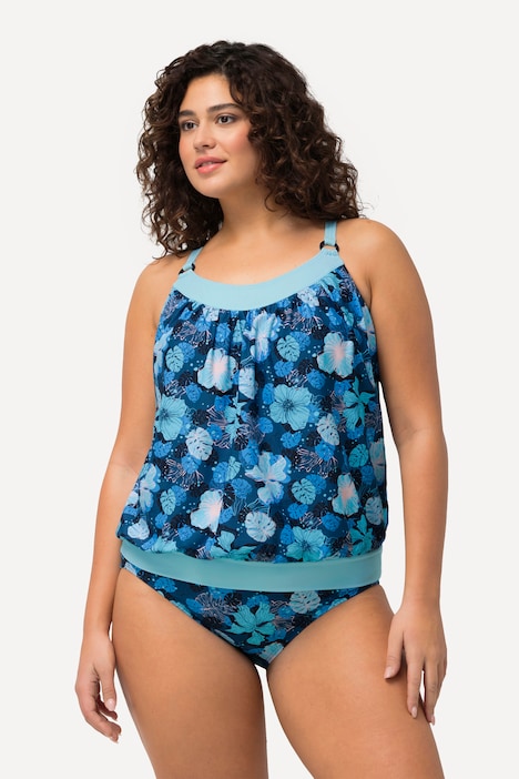 Tankini, Blumen, Softcups, Träger verstellbar