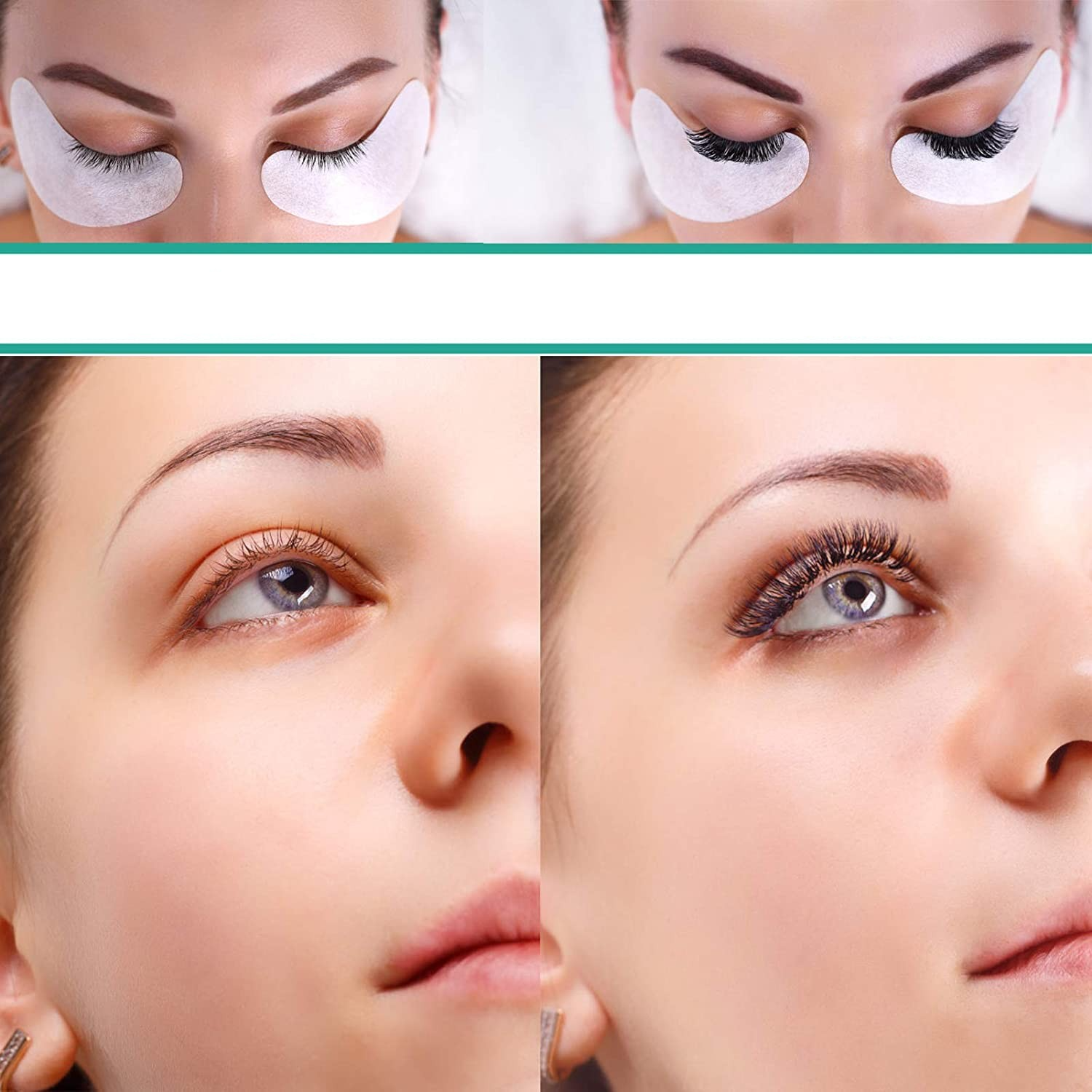 (25er Set) Wimpern Verlängerungs Patches Eyelash Extension Aufkleber