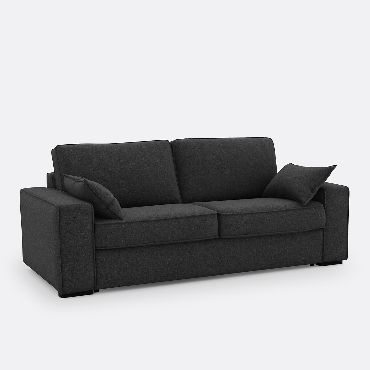 LA REDOUTE INTERIEURS<br>Cama-banco em tecido terra texturizado, mousse, Cecilia