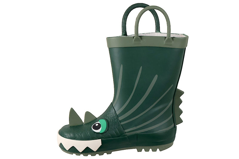 ZIGZAG ROOK KIDS RUBBER BOOT DINO GREEN
