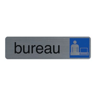 Exacompta - Pictogramme - Bureau - 44 x 165 mm - aluminium brossé