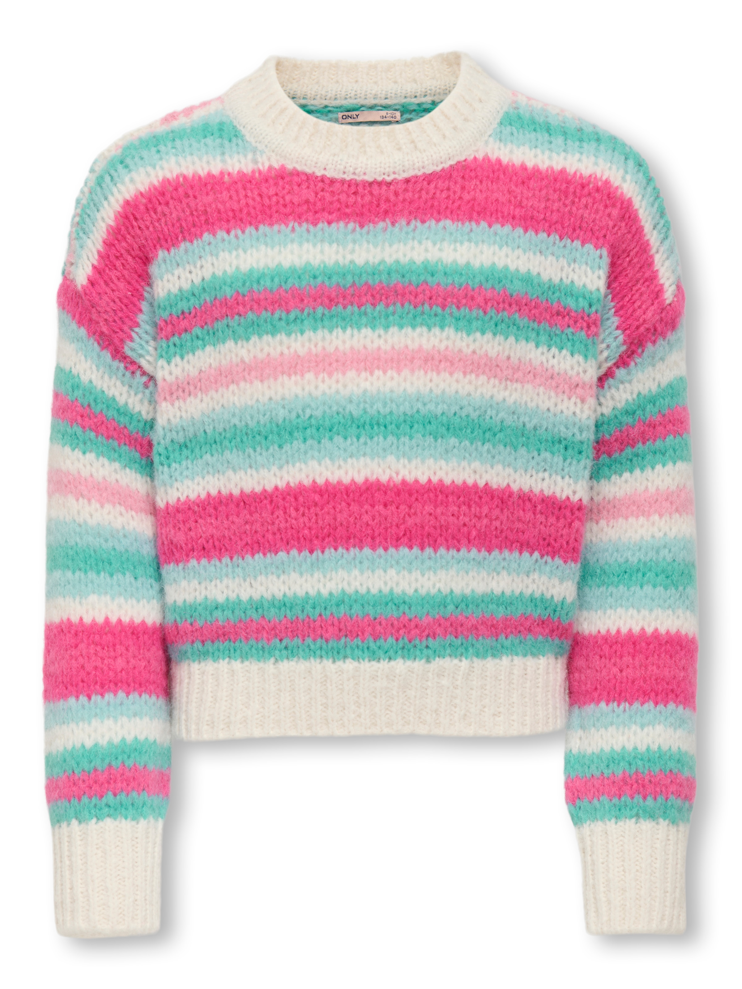 KIDS ONLY Strickpullover »KOGALYSSA LIFE LS STRIPE O-NECK CP KNT«