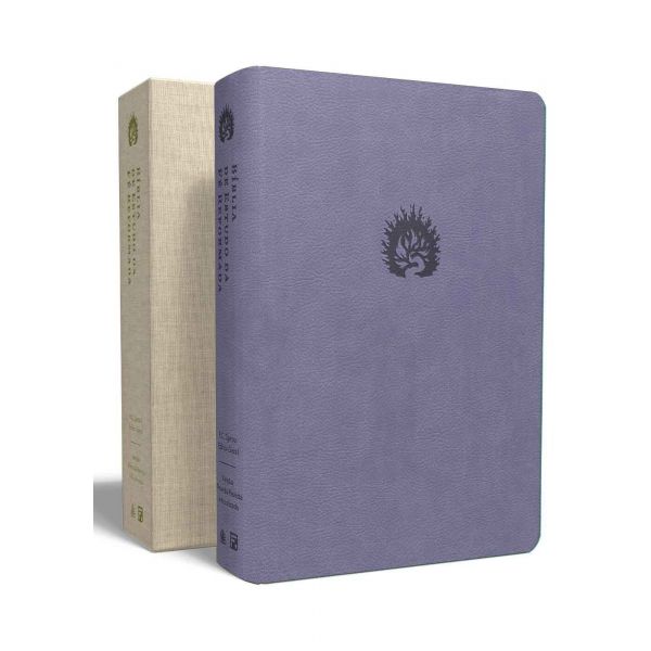 Bíblia de Estudo da Fé Reformada 2a. Ed. Capa PU Lavanda   Box