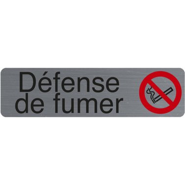 Plaque de signalisation 'Défense de fumer'